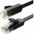 UGREEN Ethernet plochý kabel RJ45 UTP 0.5m černá
