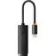 Baseus WKQX000301 Lite Series Síťový adaptér USB-C (M) - RJ45 (F) černá / 1000Mbps