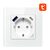 Avatto N-WOT10-USB-W bílá / Chytrá zásuvka / USB-A & USB-C / 3680W / WiFi