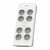 Philips SPN7080WA/58 bílá / Přepěťová ochrana / Schuko / 8 zásuvek / 2m