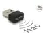 DeLock USB 2.0 WiFi adaptér 433 + 150 Mbps černá 