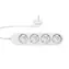 Shelly Power Strip 4 Gen4 Chytrá prodlužovačka s měřením spotřeby bílá / 4x AC type F (Shucko) / 16A / WiFi / BT / Zigbe