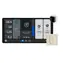 Shelly Wall Display X2 stříbrná + BLU H&T / Inteligentní ovládací panel s Wi-Fi a Bluetooth + senzor teploty a vlhkosti
