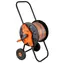 NEO TOOLS 15-793 oranžovo-černá / vozík pro zahradní hadici se sklopným držákem až 60m 1/2" nebo 20m 3/4"