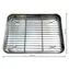 UG Grill Nerezový plech na pečení s mřížkou 26x20x2,5cm vel. S