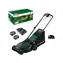 BOSCH Rotak 18V2-38 / Aku sekačka na trávu / 18V / Šířka záběru 38 cm / Koš 40 L / 2x 4.0 Ah