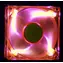 AeroCool AeroFans UV LED oranžová / 80mm / ventilátor / 80X80X25mm