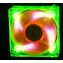 AeroCool AeroFans UV LED zeleno-oranžová / 80mm / ventilátor / 80X80X25mm