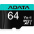 ADATA Micro SDXC 64GB + SD adaptér / V30 / U3 / Class 10 / R: 100MBs / W: 80MBs