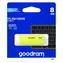 GOODRAM UME2 8GB žlutá / Flash disk / USB 2.0 / čtení: 20MBs / zápis: 5MBs