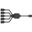 Cooler Master ARGB 5-way Splitter kabel černá