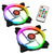 RAIJINTEK Iris 14 Rainbow RGB-2 černá / 2x140 mm / 30.8 dB @ 1500 RPM / 61 CFM / RGB / 4-pin PWM