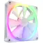 NZXT F140RGB bílá / 140mm / FDB / 20 - 32.5 dB & 500-1800 RPM / 89.48 CFM / 4-pin PWM + 4-pin NZXR RGB