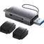 Baseus WKQX060113 Lite Series Čtečka paměťových karet šedá / SD/TF / USB / USB-C 
