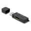 DeLock USB 3.2 čtečka karet SD & microSD & MS černá