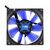 Noiseblocker BlackSilent Fan X2 modrá / 80mm / 16 dB @ 1800 RPM / 26.48 CFM / 3-pin