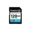 Kingston Canvas Go Plus SDXC 128GB / UHS-I V30 / U3 / Class 10 / čtení: až 200MBs / zápis: až 160 MBs