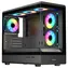 EVOLVEO Ursus / M-ATX / 1 x USB-A 3.0 + 2 x USB-A 2.0 / 6x 120 mm ARGB / bez zdroje / průhledná bočnice + přední panel
