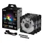 Rozbaleno - ASUS TUF GAMING TR120 ARGB Reverse (3ks) černá / 120mm / Hydraulic bearing / 2000 RPM / 76.3 CFM / 29 dB / rozbaleno