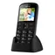 CPA Halo 21 Senior s nabíjecím stojánkem černá / 2.4" / 220 x 176 / 0.3 Mpx / SOS / svítilna / rádio / MicroSD / BT 