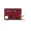 VICTORINOX SWISSCARD LITE červená-transparentní / Multifunkční karta / Počet funkcí 13 / Rozměry 82 x 45 mm