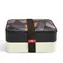 Iris Barcelona Obědový box s příborem Bento 1.2 l hnědý