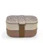 Iris Barcelona Obědový box s příborem Bento 1.35 L béžový