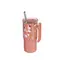 Quokka Nerezový termohrnek s brčkem Umi Floral Coral 720 ml