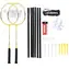 WISH Sada raket na badminton  Alumtec 4466, žlutá