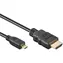 Kabel s Ethernetem, HDMI (M) - microHDMI (M) / 2m / high speed