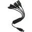 PremiumCord USB2.0 HUB 4-portový / černý kabel