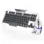 E-BLUE Auroza Set / Klávesnice+myš / herní drátový set / USB / US / bílá