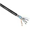 LYNX FTP kabel Cat5E / venkovní PE / dvojitý plášť PE+PVC / 305m / černý