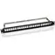 MicroConnect Prázdný patch panel CAT6 24 portů pro 1U rack 19" černá