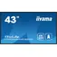 43" IIYAMA ProLite LH4360UHS-B2AG / 3840x2160 / VA / 16:9 / 6.5ms / 4000:1 / 500cd-m2 / HDMI / VESA