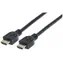Manhattan kabel do zdi HDMI-HDMI 1m / Ethernet / stíněný / černý 