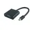 MicroConnect Adaptér Mini DP - VGA M-F / 15cm / Aktivní / černá