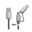 iGET G2V1 stříbrná / USB kabel Micro USB & USB-C / 1m