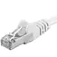 PremiumCord SFTP CAT6A 1m bílá / Patch kabel / RJ45-RJ45