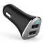 PLATINET PLCR2B černá / autonabíječka / 2x USB / 3.4 A / 1m microUSB kabel