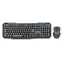 Gembird KBS-WM-02 / bezdrátový set klávesnice + myš / US layout / společný USB reciever / černá