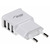 TRX Akyga USB nabíječka 220V (3x USB-A) bílá / 5V / 3.1A