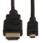 Raspberry Pi kabel propojovací Micro HDMI (M) na HDMI (M) / stíněný / 1.8m / černá