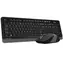 A4tech FSTYLER FG1010 šedá / Bezdrátová klávesnice + myš / 2.4GHz / USB