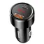 Baseus Magic PPS USB nabíječka do auta černá / 45W / 1x USB-A + 1x USB-C / 6A / LED displej