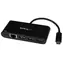 StarTech USB-A Hub 3 porty černá / napájení 60W / 3x USB-A / 1x USB-C / 1x RJ-45