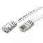 Goobay Ethernet Patch plochý kabel UTP Cat6 20m bílá