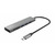 Trust Halyx Fast USB-C Hub & Card reader stříbrná / 3x USB 3.1 / čtečka karet