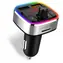 CONNECT IT CarRGB Bluetooth transmitter stříbrná / 12&24V DC / 2x USB / MicroSD / Bluetooth / RGB LED / FM: 87.5 - 108 M