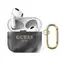 GUESS TPU Shiny Marble Pouzdro pro Apple Airpods 3 černá